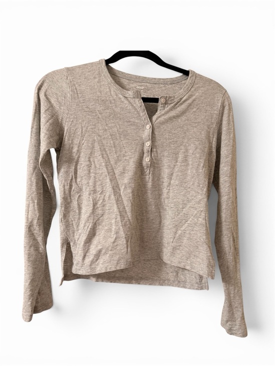 aerie Tops - Aerie Taupe Long Sleeve Henley Top